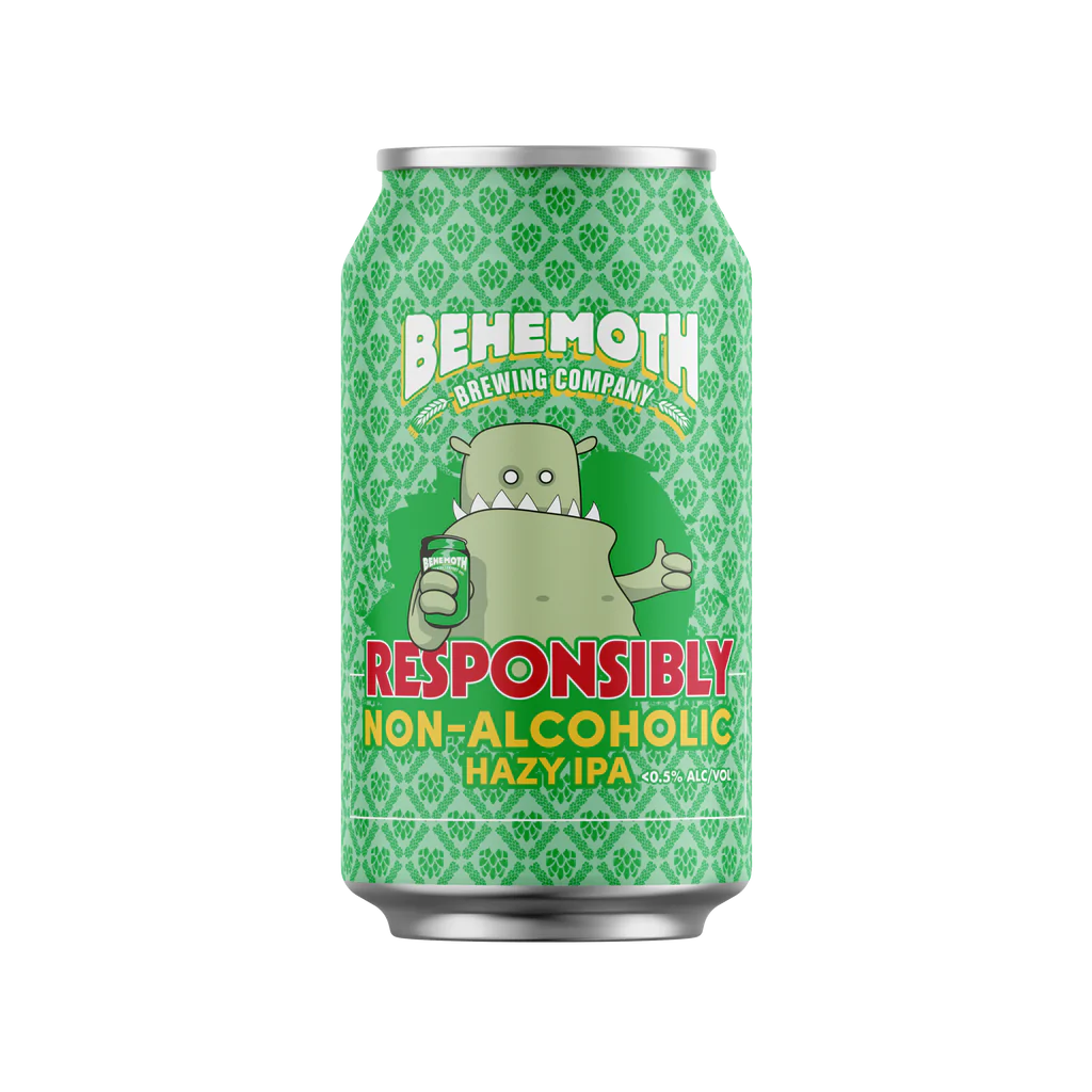 Behemoth Responsibly NonAlcoholic Hazy IPA AlcoholFree Beer NZ